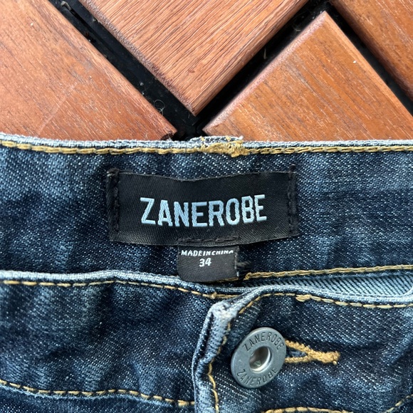 Zanerobe Dark Blue Men's Jeans - Low Blow Denim - Picture 5 of 10